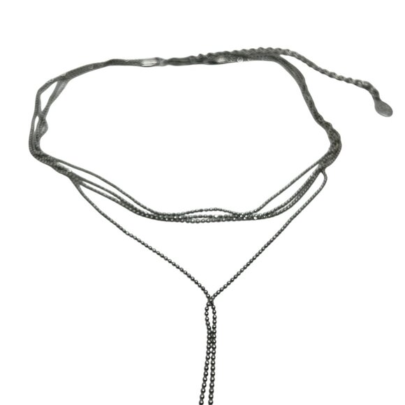 3/$30 8 OTHER REASONS NECKLACE NINE LIVES LARIAT NECKLACE CHOKER SILVER TONE - Picture 9 of 12